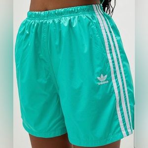 Brand New Adidas Green 3-
Stripes Long Shorts